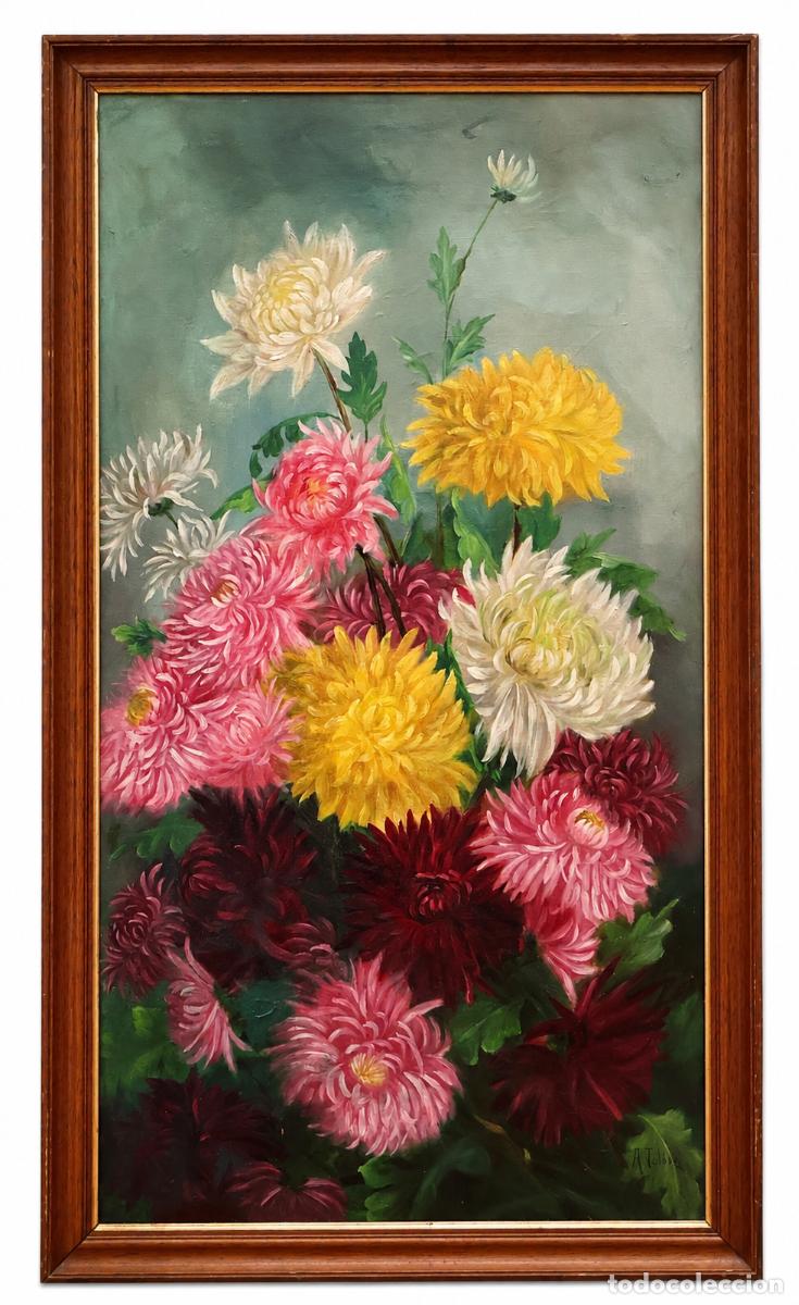 Arte: AURELIO TOLOSA Y ALSINA (Barcelona, 1861 - 1938) OLEO SOBRE TELA. COMPOSICION FLORAL