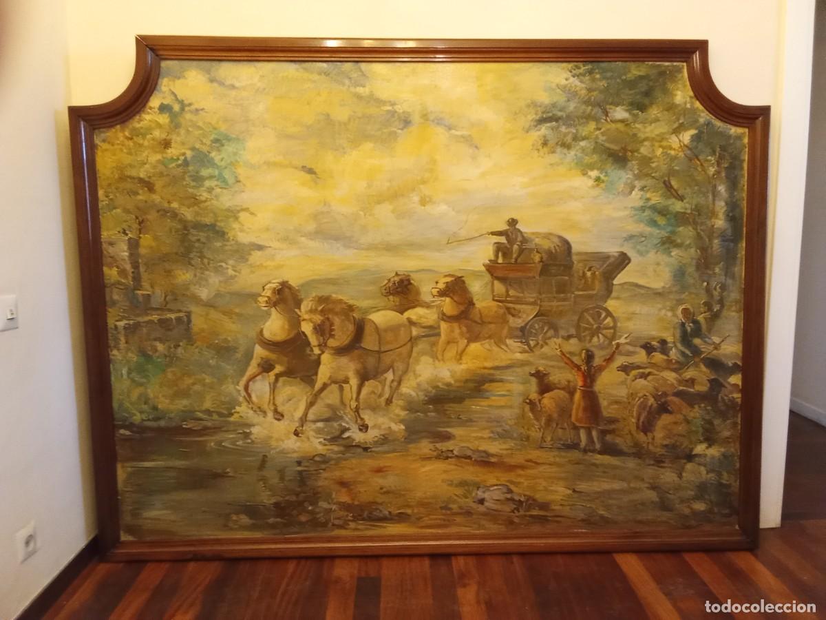 Arte: Cuadro oleo, pieza decorativa gran tama&ntilde;o