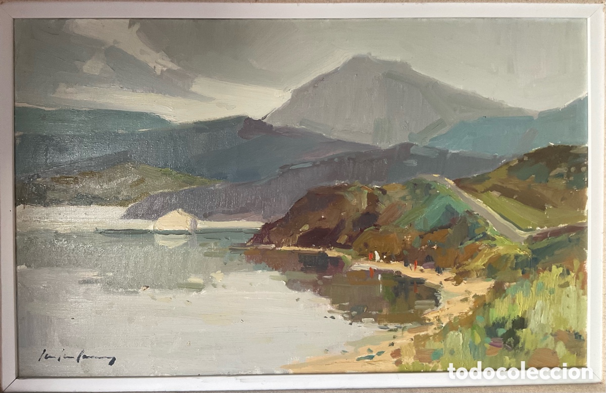 Arte: JOS&Eacute; LUIS CASA&Ntilde;&Eacute; PUIG &ndash; FORNELLS, MENORCA 1970 &ndash; &Oacute;LEO SOBRE LIENZO &ndash; 62 x 39 cm