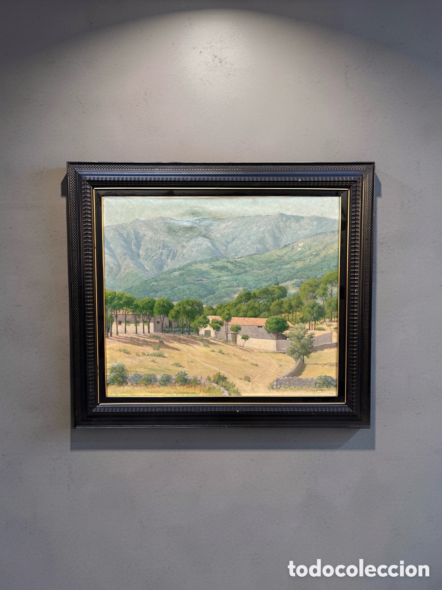 Arte: PAISAJE DE PIEDRALAVES (PRIMERA MITAD DEL SIGLO XX) PINTOR CATAL&Aacute;N PEDRO SERRA FARNES