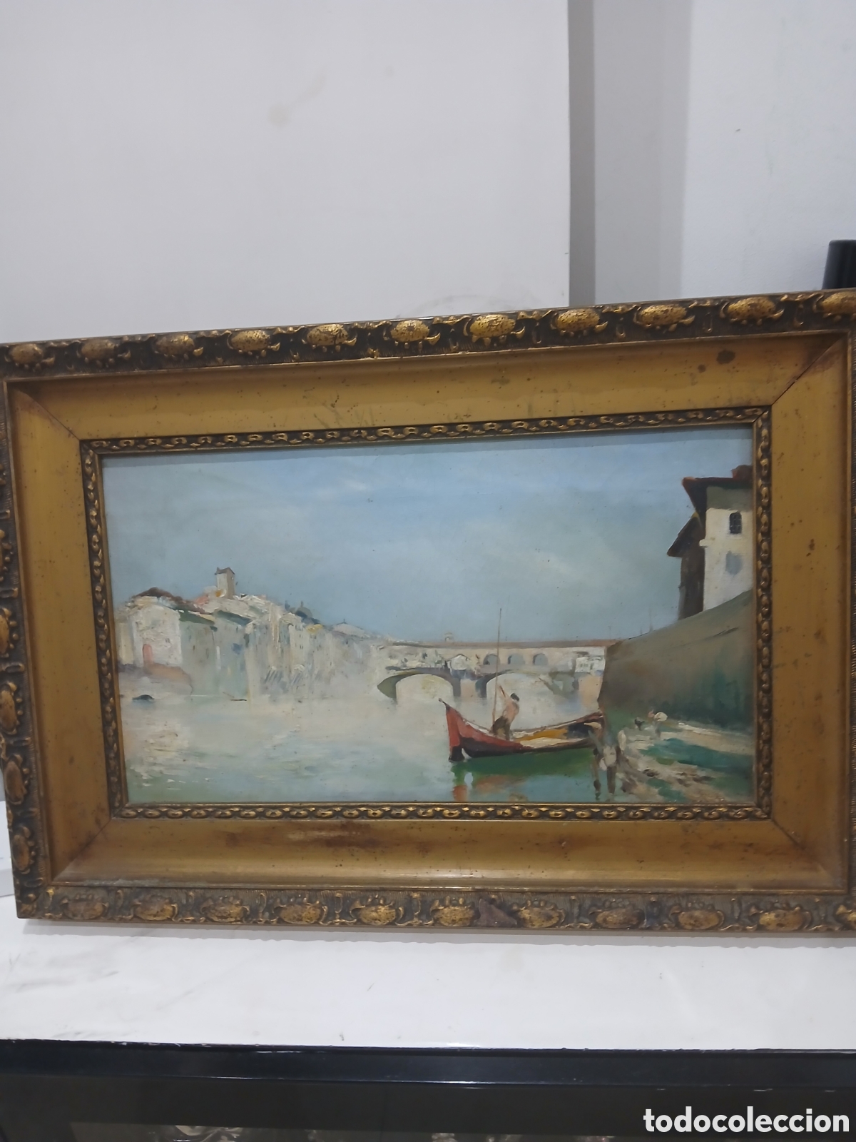 Arte: Cuadro original enmarcado sin identificar mucha calidad