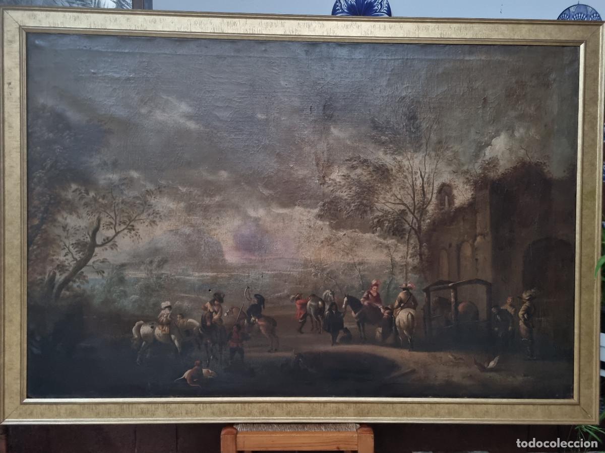 Arte: PASAJE &rdquo;PARTIDA DE CAZA&rdquo;, posiblemente del siglo XVIII.