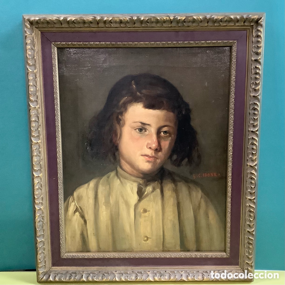 Arte: &ldquo;Joven&rdquo; oleo de L. Casimiro Iborra (Santo&ntilde;a, Cantabria 1857, Madrid 1935)