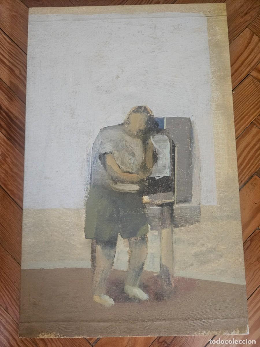 Arte: La oficina (&Oacute;leo sobre lienzo) de Andr&eacute;s Hispano 1996