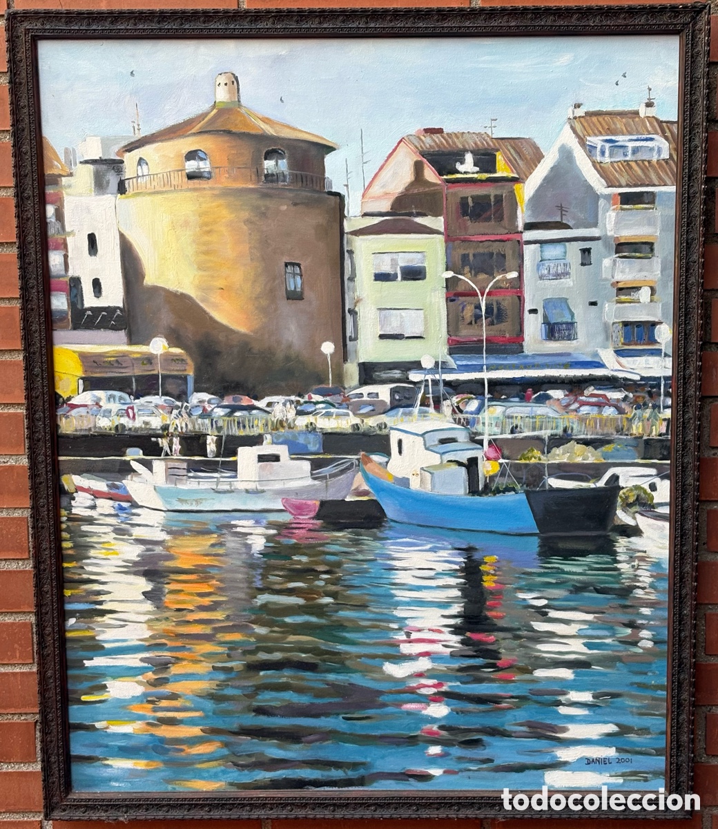 Arte: Cuadro al &oacute;leo de Cambrils gran formato