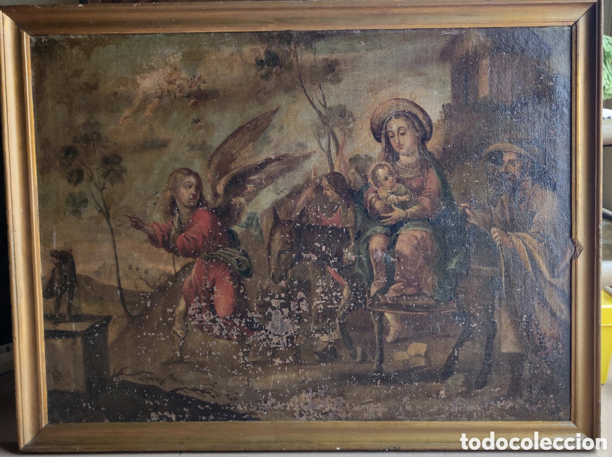 Arte: La huida a Egipto XVIII escuela potosina