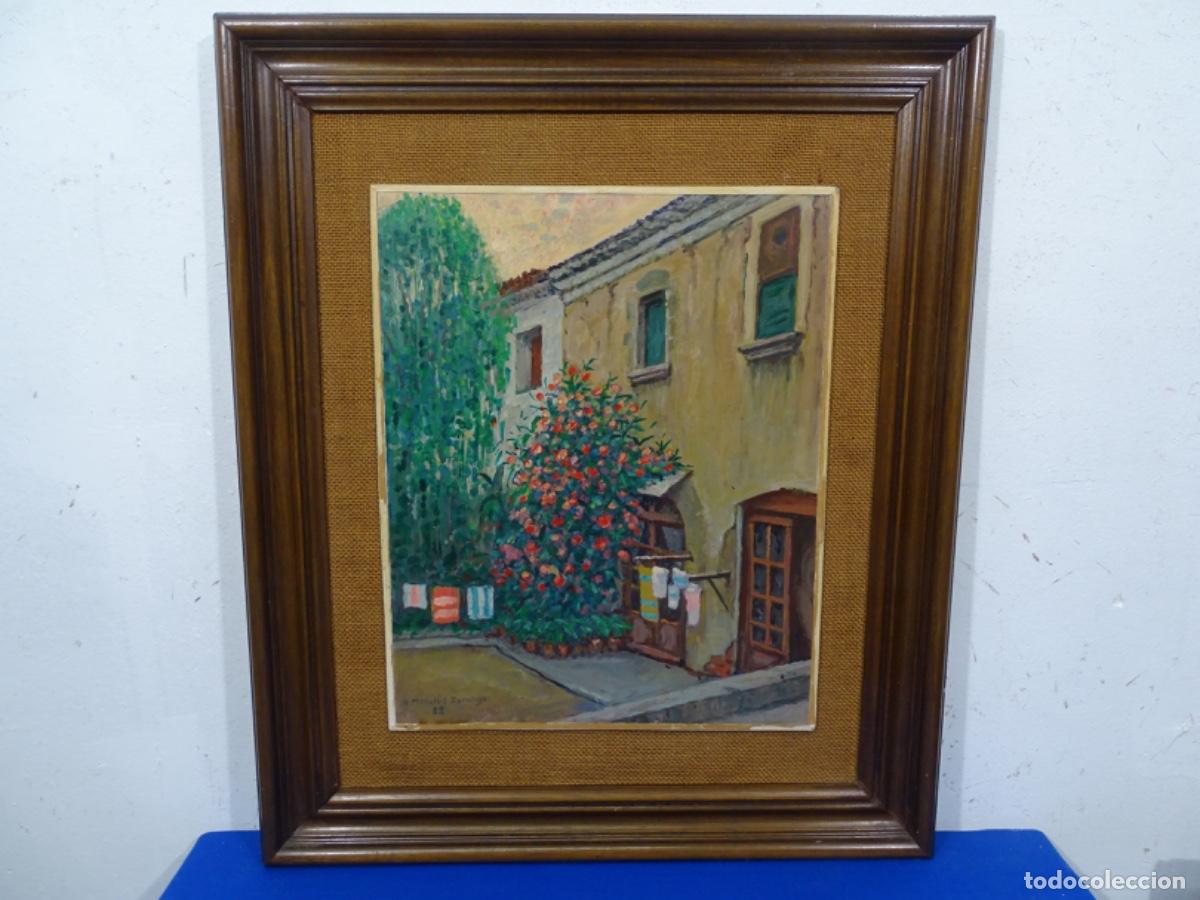 Arte: &Oacute;LEO TABLEX ADOLFO MONCL&Uacute;S DURANGO 1982. ROPA TENDIDA.