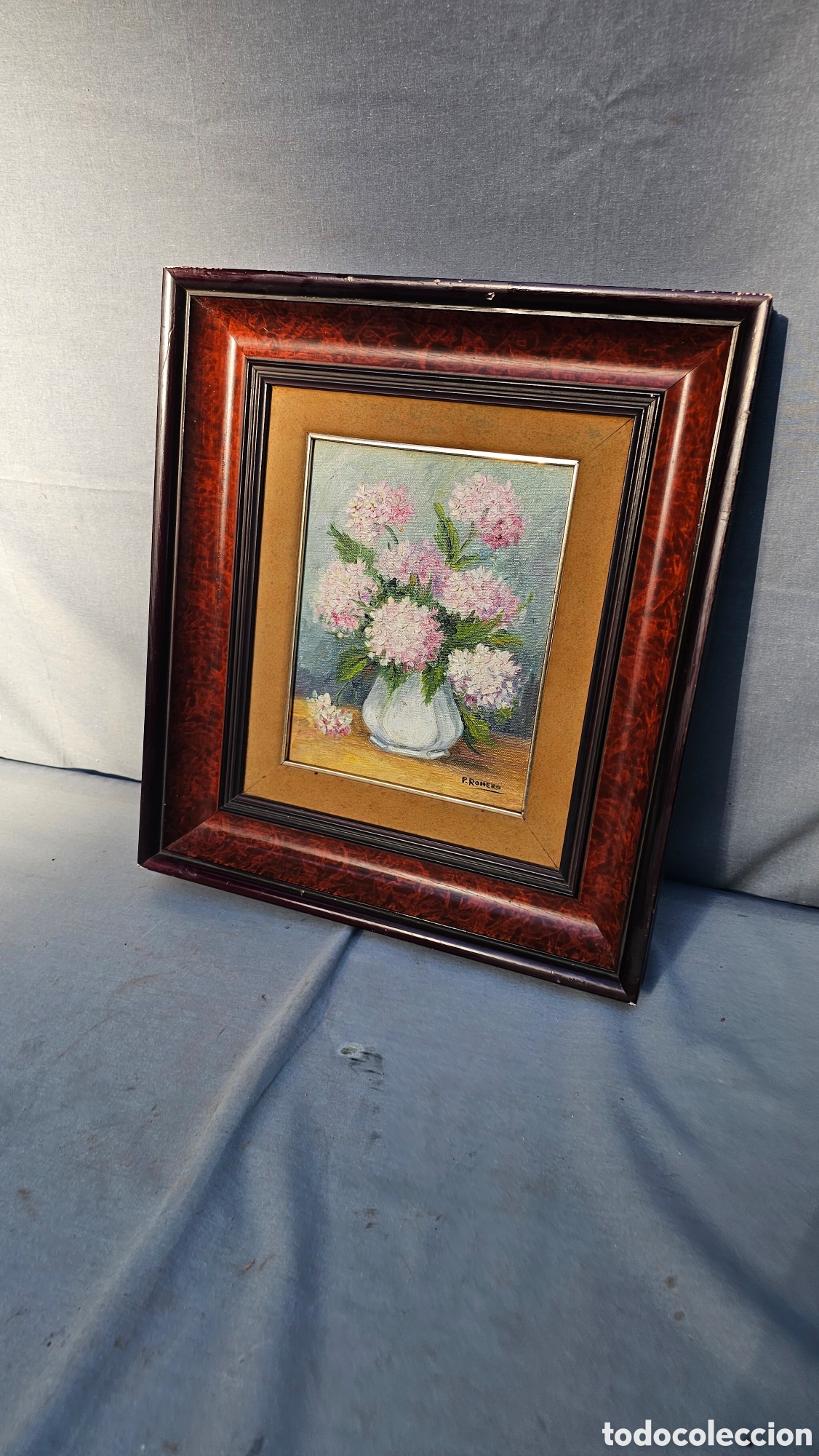 Arte: Antigua pintura al &oacute;leo firmado P.ROMERO