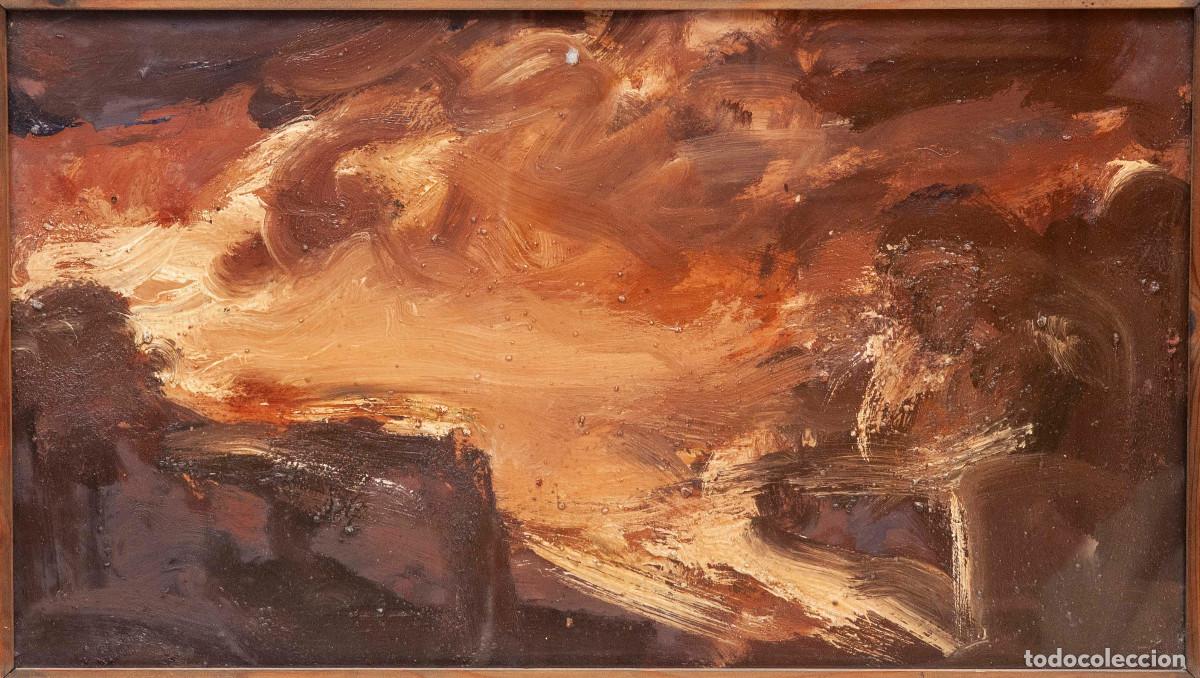 Arte: AGUST&Iacute; PUIG &ndash; OBRA FIRMADA &ndash; ADQUIRIDA EN SU TALLER &ndash; T&Eacute;CNICA MIXTA CON ARENA &ndash; 40x80 cm