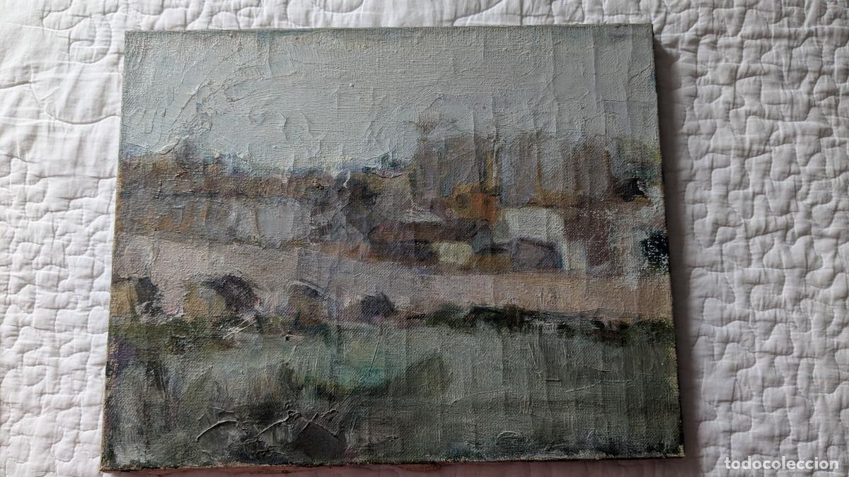 Arte: Juan Casta&ntilde;er Pay&aacute;:Puente y pueblo 1970