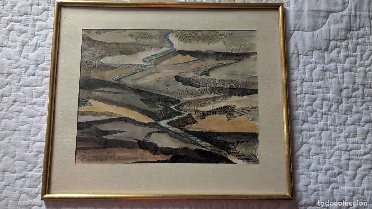 Arte: Antonio Barrientos:paisaje Segovia 1969