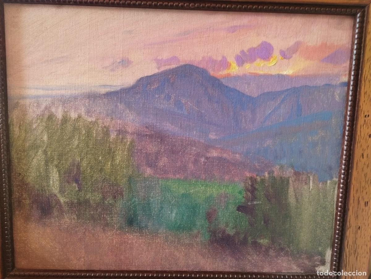 Arte: Puesta de sol en Anticoli. &Oacute;leo del pintor y grabadar Fernando Labrada Mart&iacute;n