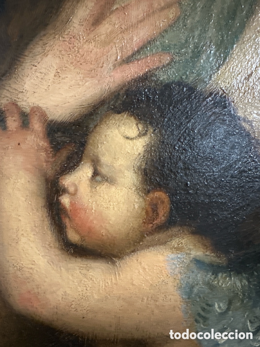 Arte: AN&Oacute;NIMO. OLEO SOBRE LIENZO DEL SIGLO XVIII. - Foto 6