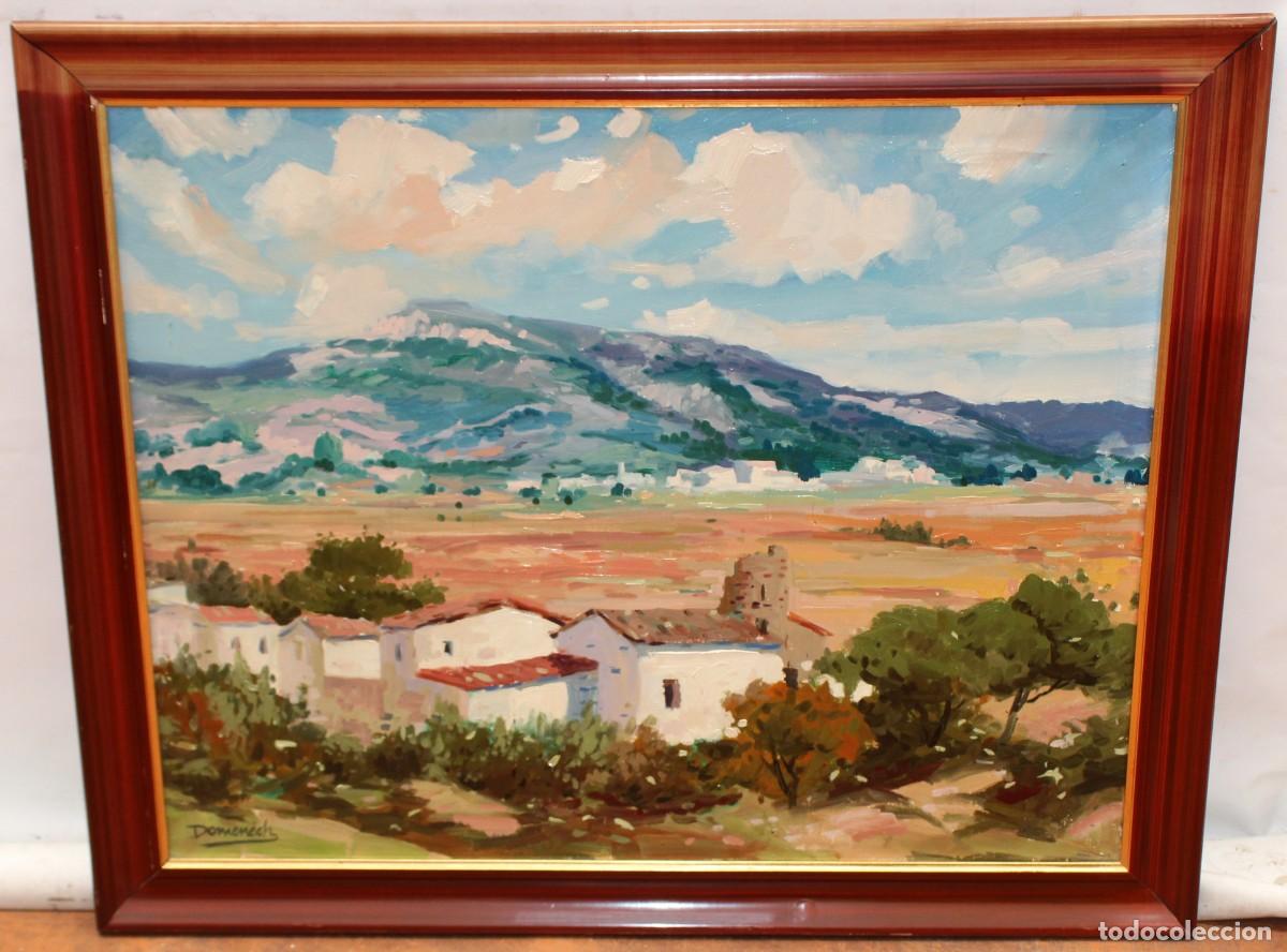Arte: JORDI DOMENECH PUIG (1940) OLEO SOBRE TELA. PAISAJE