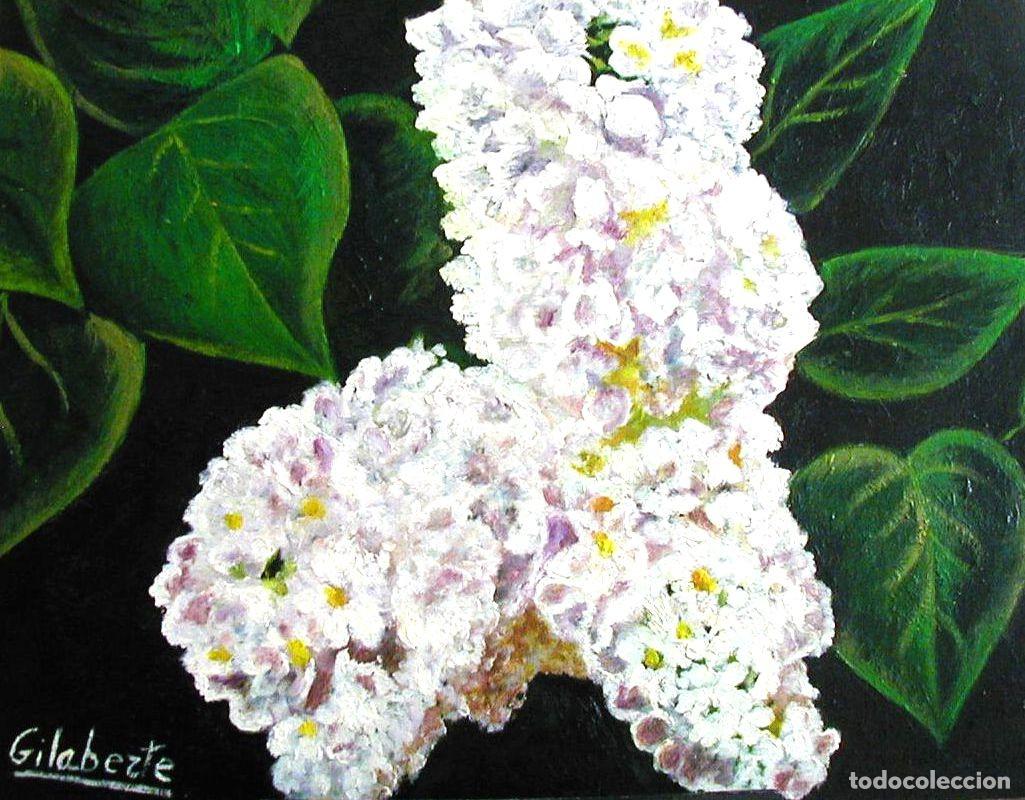 Kunst: Hortensias blancas obra de Mercedes Gilaberte