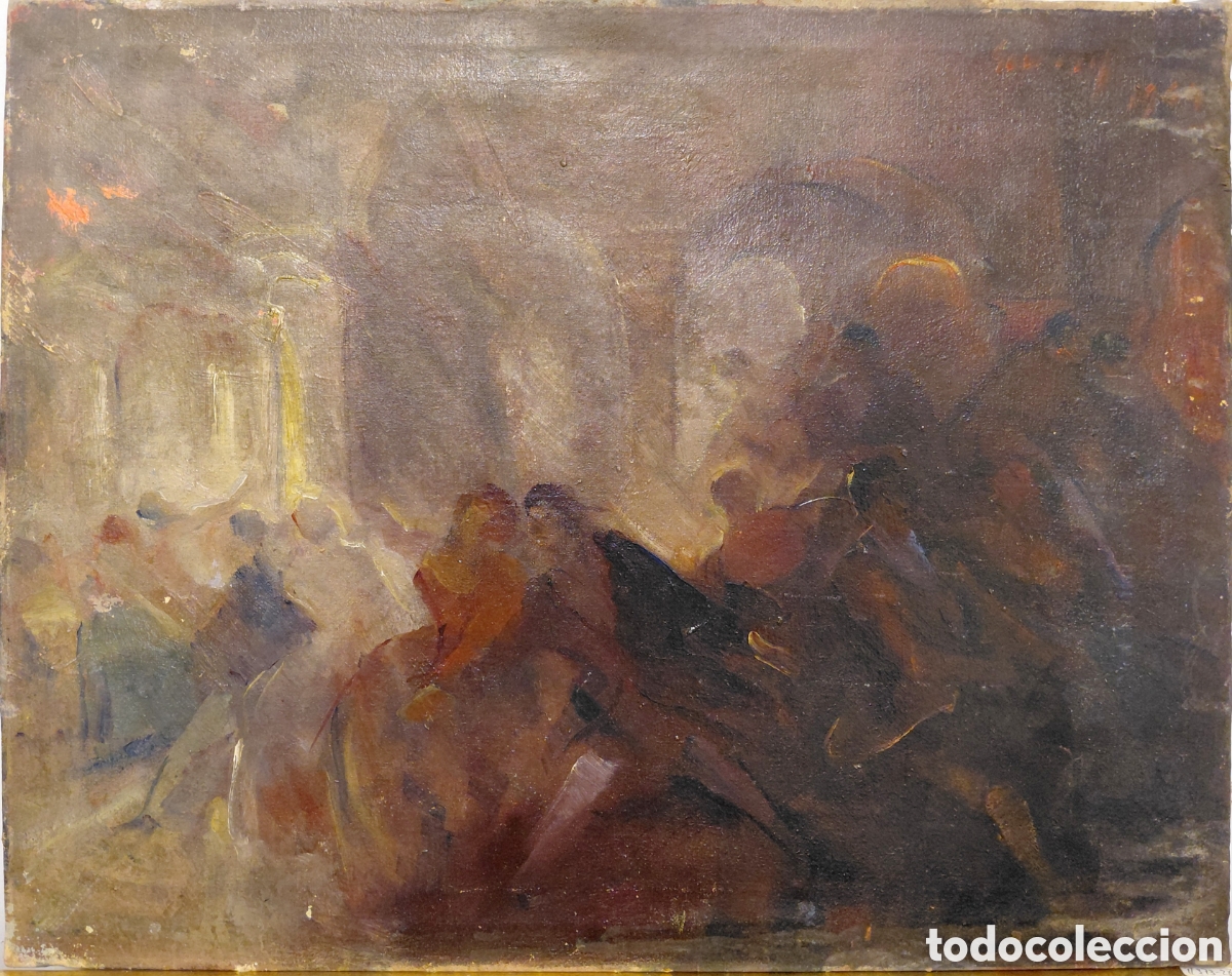 Kunst: Firma ilegible (s.XX). &Oacute;leo sobre lienzo, 1964.