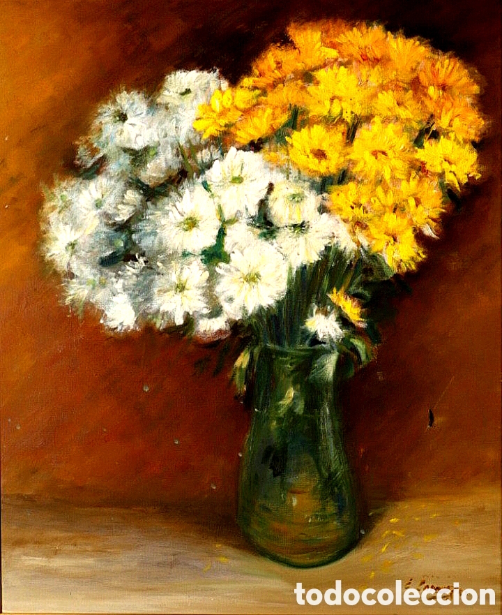 Arte: BOUQUET DE MARGARITAS ILEGIBLE