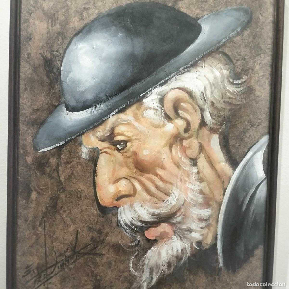 Kunst: EL QUIJOTE. OLEO SOBRE PAPEL. La mancha,Toledo,Ciudad Real.,Albacete,Cuenca.