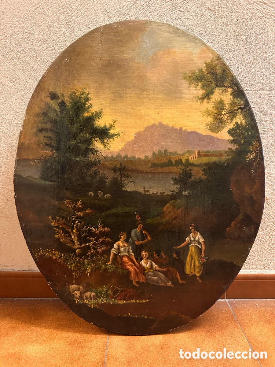 Arte: Antiguo &oacute;leo paisaje XIX