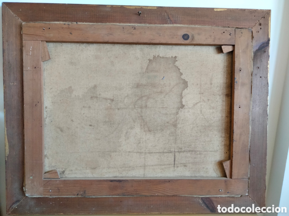 Arte: BODEG&Oacute;N &Oacute;LEO SOBRE LIENZO DEL PINTOR GARBI - Foto 4