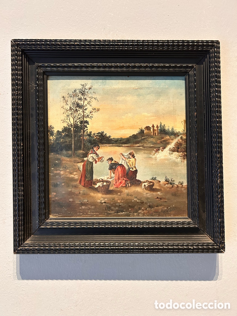 Arte: Lavanderas junto al r&iacute;o &ndash; Primera mitad del siglo XX