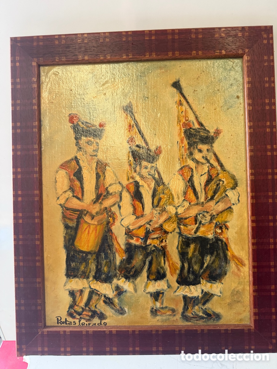 Arte: &Oacute;leo sobre lienzo Portas Leirado 35x45cm