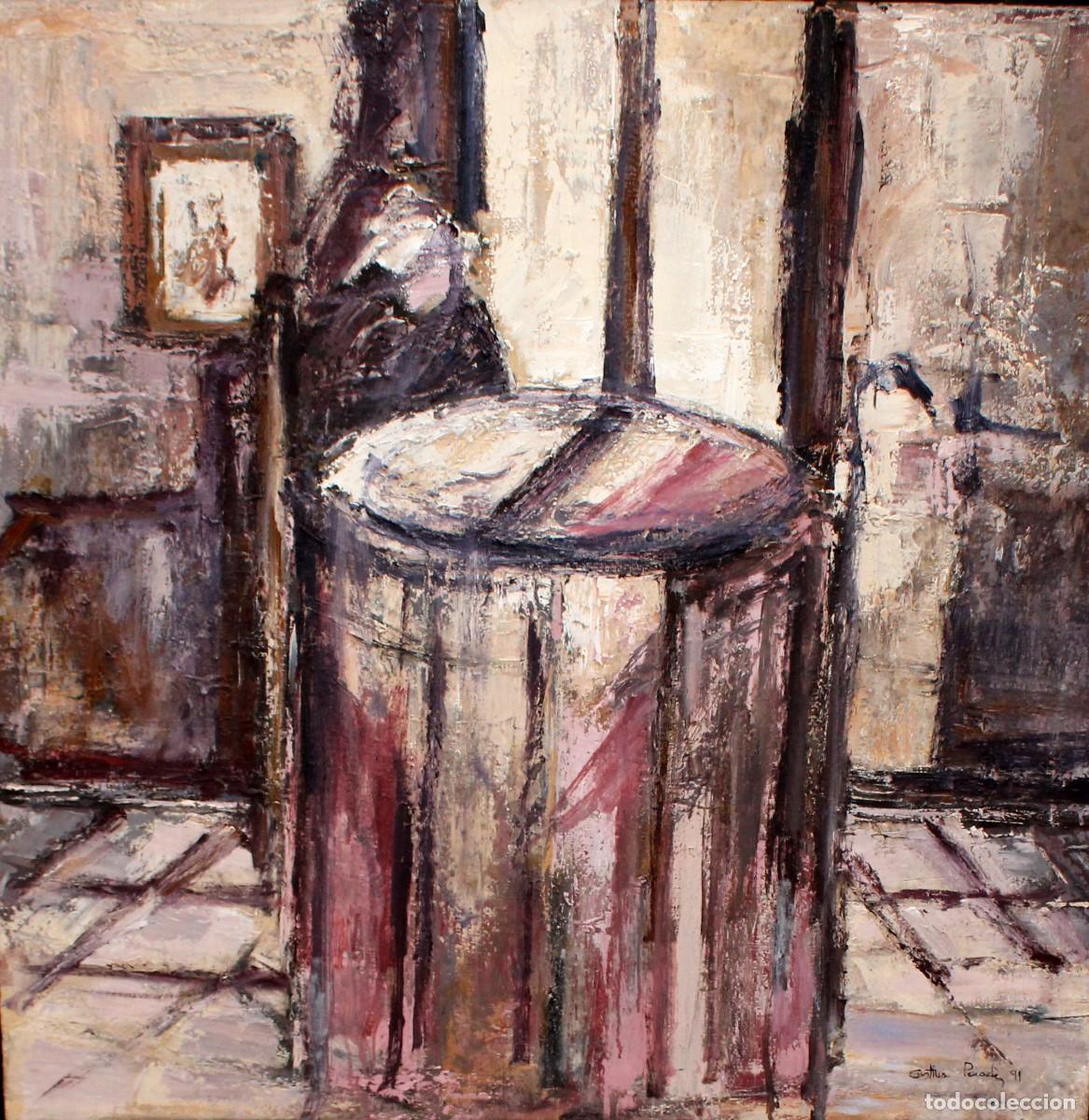 Arte: CRISTINA PENADES (1961) ACR&Iacute;LICO SOBRE TELA DEL A&Ntilde;O 1991. INTERIOR