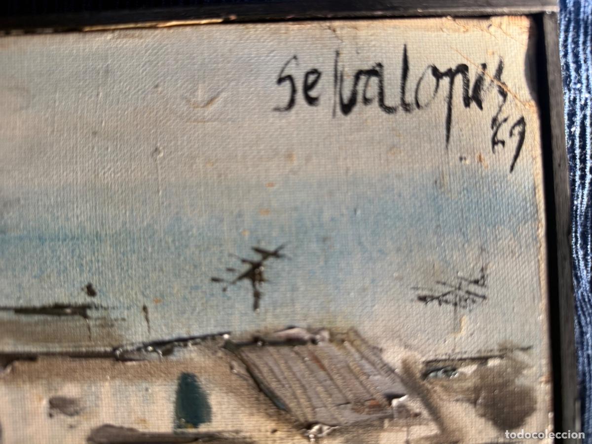 Arte: &Oacute;leo Original 1967/69 - Francisco Selva L&oacute;pez (1940) - Paisaje de Tejados