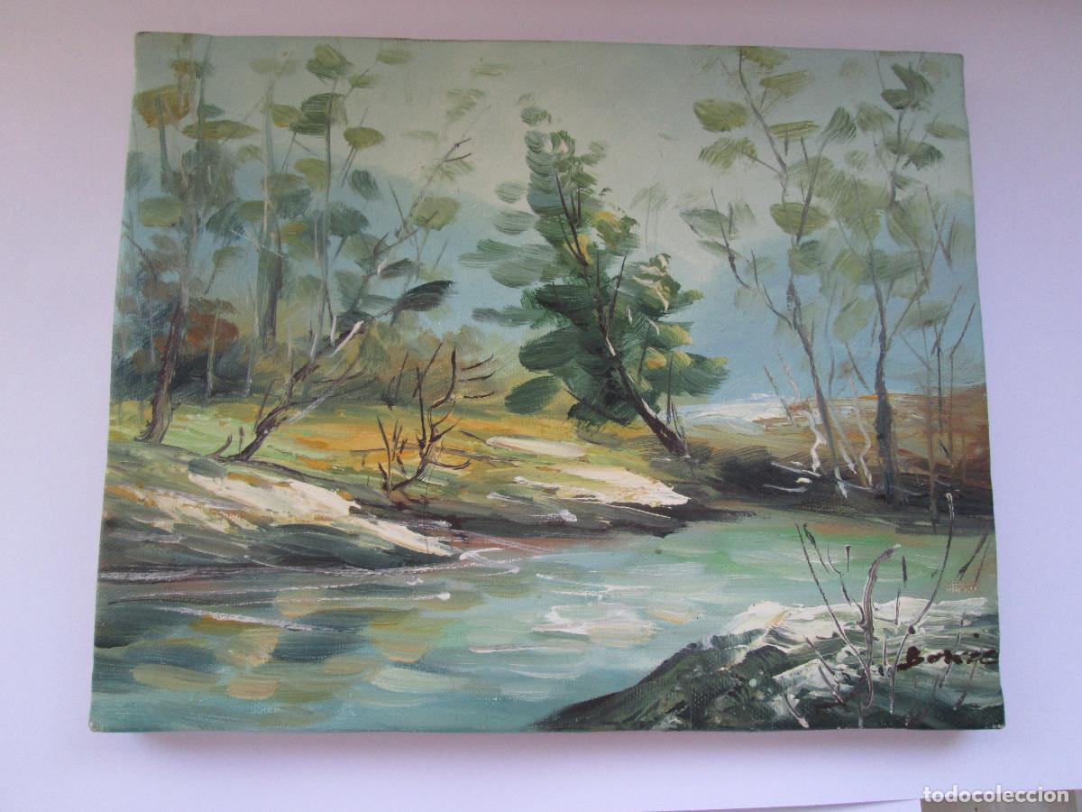 Arte: OLEO SOBRE LIENZO - 25X20 - PAISAJE - FIRMADO BONIE O BOWIE