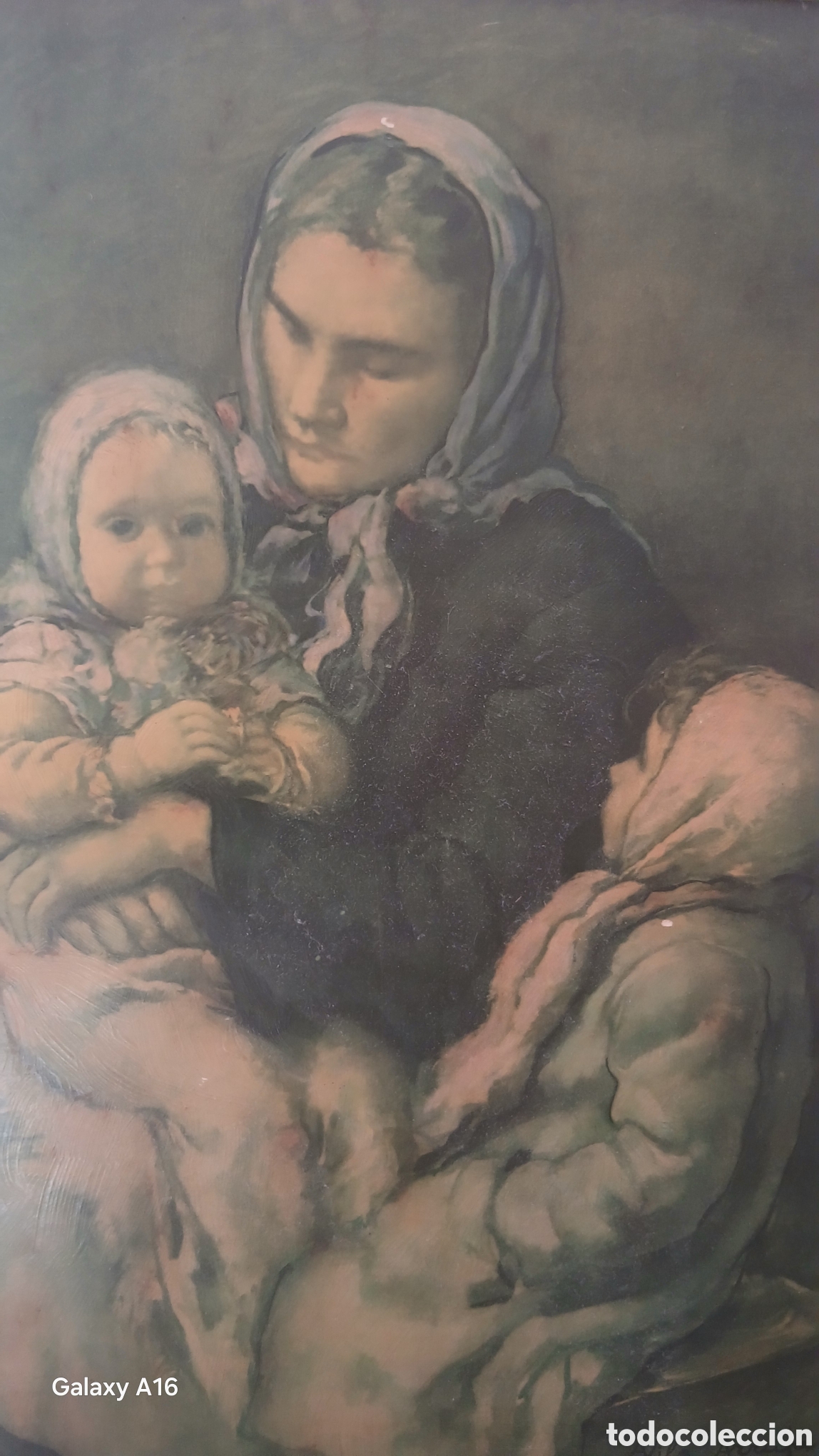 Arte: Precioso cuadro pintado sobre madera. La obra est&aacute; firmada por el artista