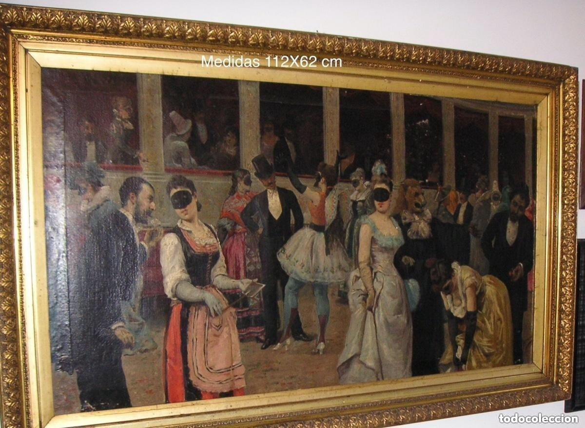 Art: Baile de m&aacute;scaras, obra original de Jos&eacute; Bermudo Mateos (Huertas de &Aacute;nimas,Trujillo