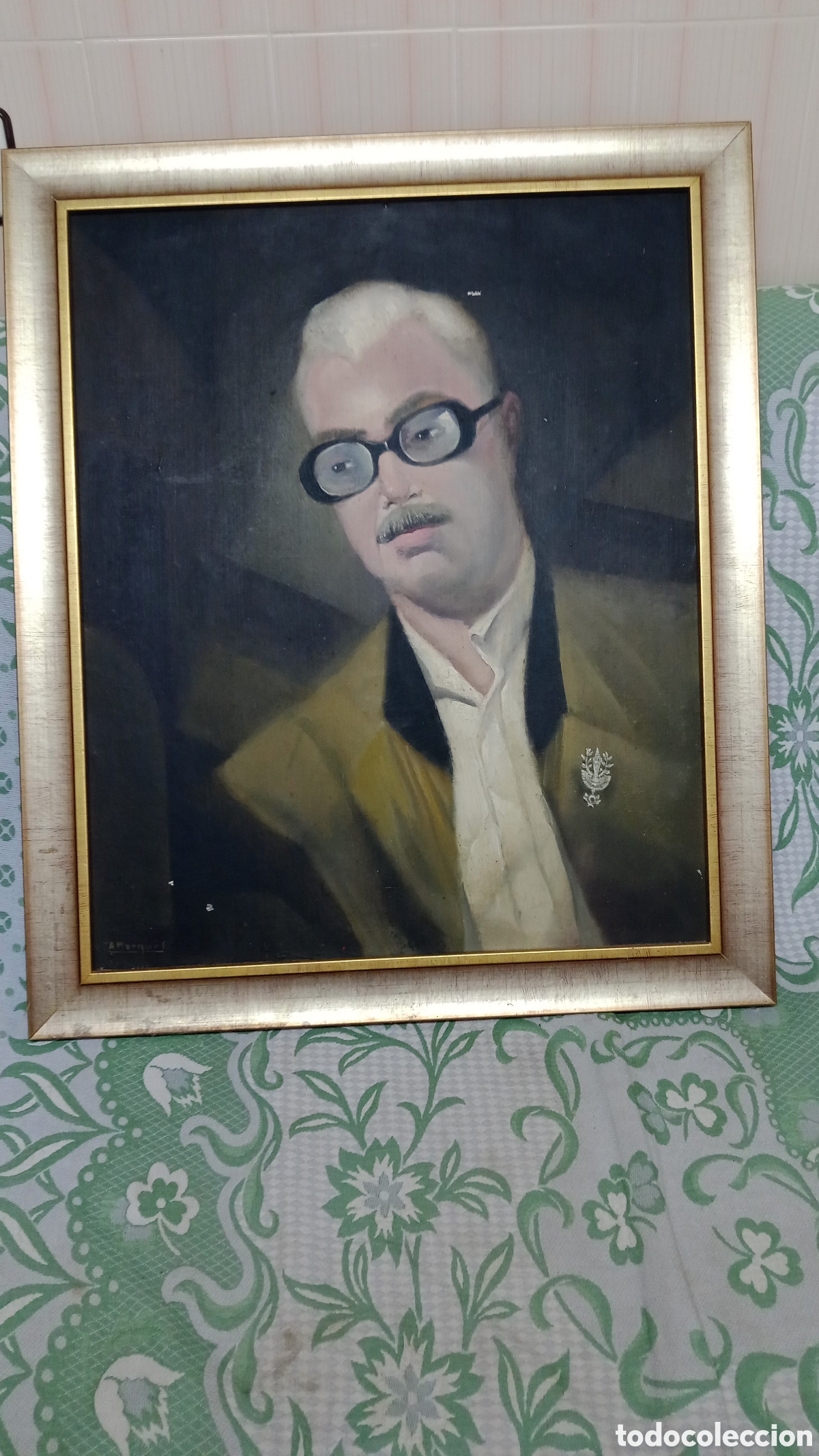 Arte: CABALLERO FALLERO. OLEO SOBRE LIENZO. FIRMADO A. MARQUES