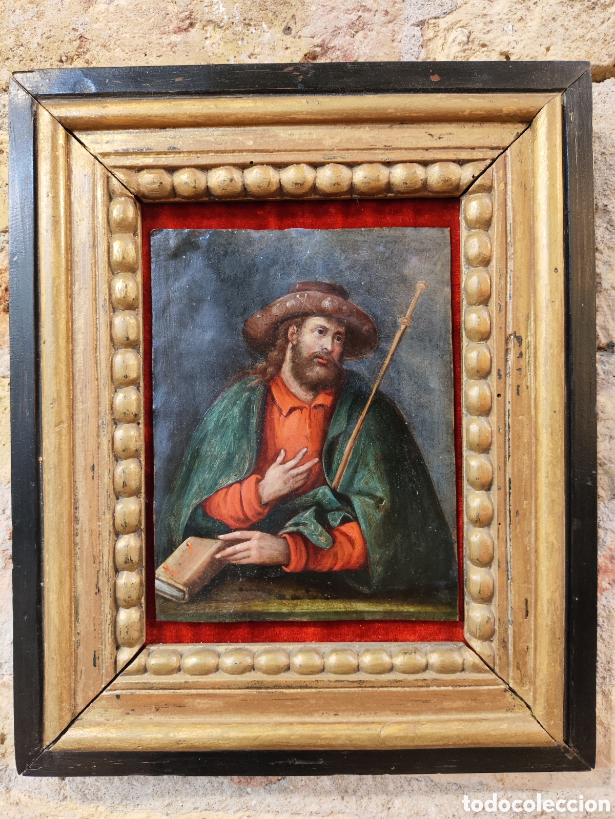 Art: ESCUELA ESPA&Ntilde;OLA S.XVII - APOSTOL SANTIAGO - &Oacute;LEO SOBRE COBRE