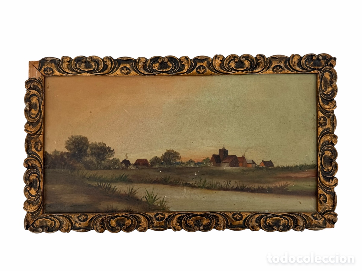 Art: Paisaje al &Oacute;leo Siglo XIX Enmarcado