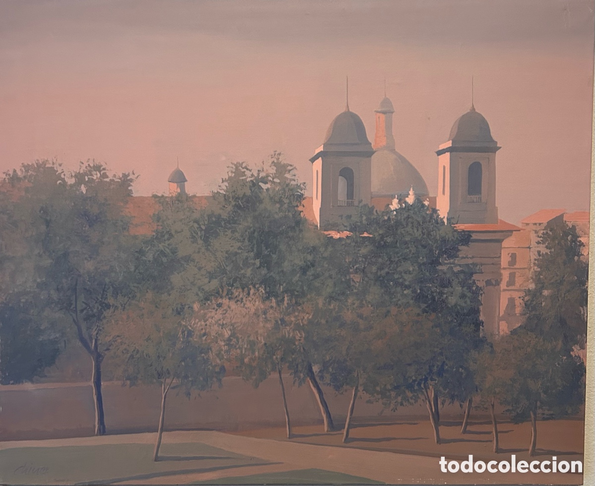 Art: V&iacute;ctor Chiner Ballester &ndash; Iglesia del Temple, Valencia, 1991 &ndash; Acr&iacute;lico sobre lienzo, 63 &times; 70 cm