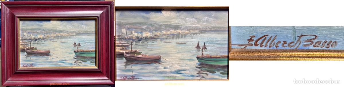 Arte: EMILI ALBERCH BASSO (1931-2014) MARINA. OLEO SOBRE TELA