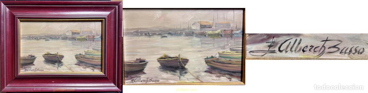 Arte: EMILI ALBERCH BASSO (1931-2014) MARINA. OLEO SOBRE TELA
