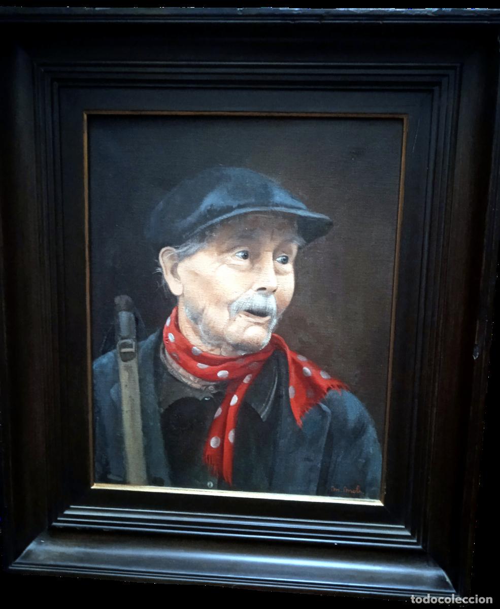 Art: Escuela belga (Marleen Mols): &rdquo;Retrato de un boereke&rdquo; (campesino).