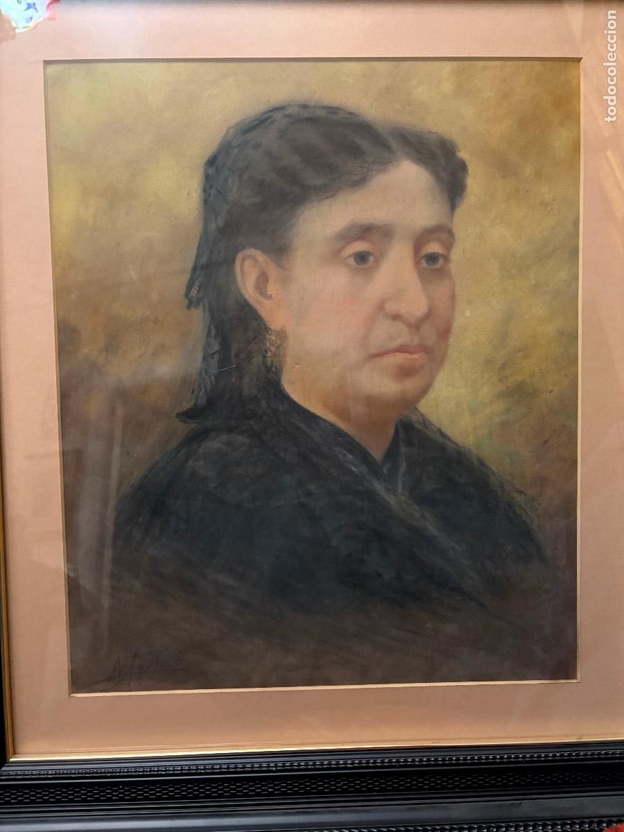 Arte: Retrato de se&ntilde;ora por N. Aquino.