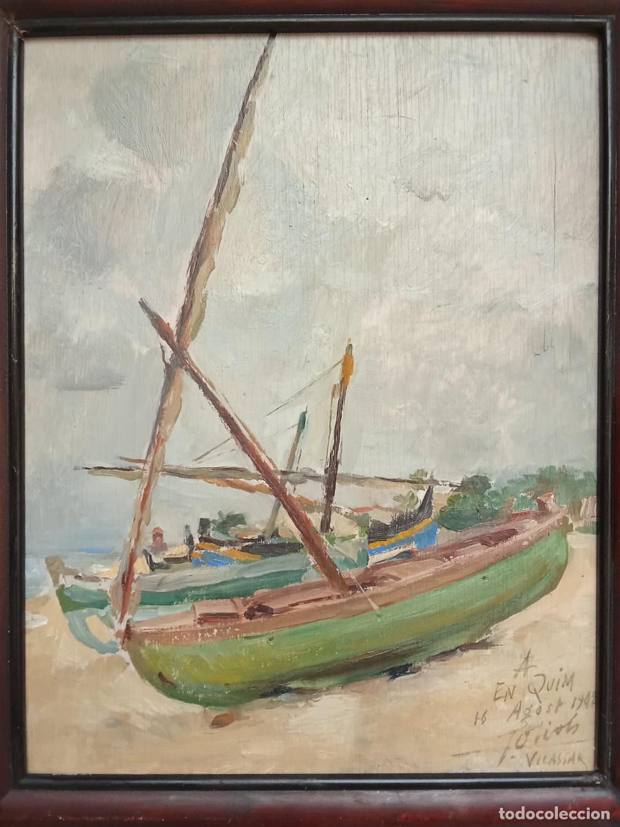 Art: JOSEP OBIOLS PALAU - BARCAS- VILASSAR DE MAR-16/08/1942