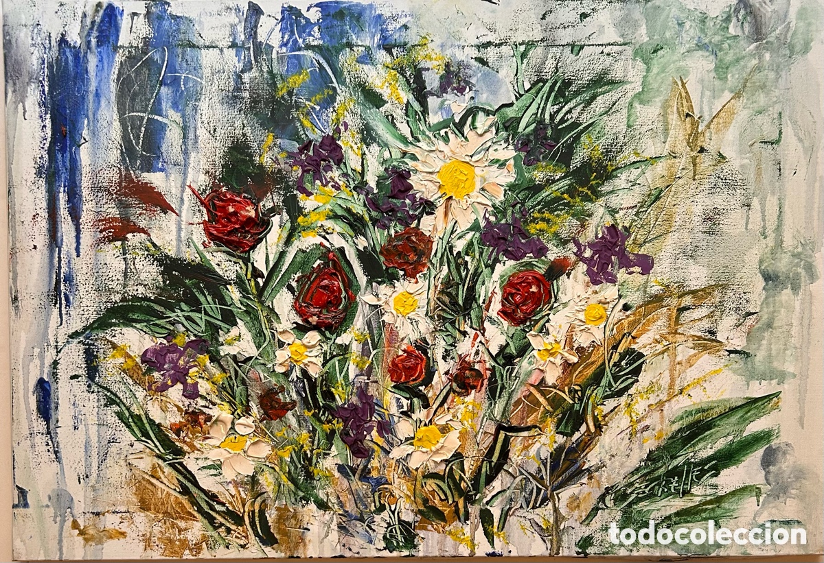 Arte: Eustaquio Segrelles del Pilar (Albaida, 1936&ndash;2025) &ndash; &ldquo;Manchado de flores&rdquo;