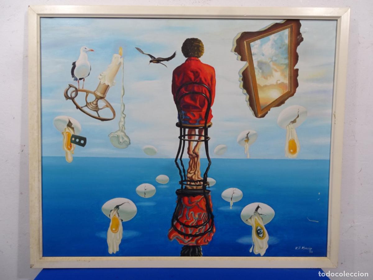 Art: GRAN OLEO SOBRE TELA FIRMADO R. P. MASIP 70. PAISAJE ON&Iacute;RICO.