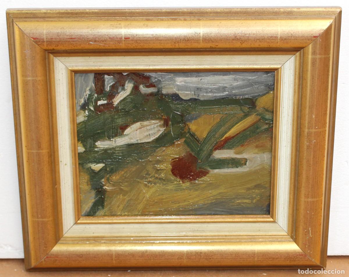 Arte: MYRIAM BUCQOIT (1952) OLEO SOBRE TELA FECHADO DEL A&Ntilde;O 1991. PAISAJE ABSTRACTO