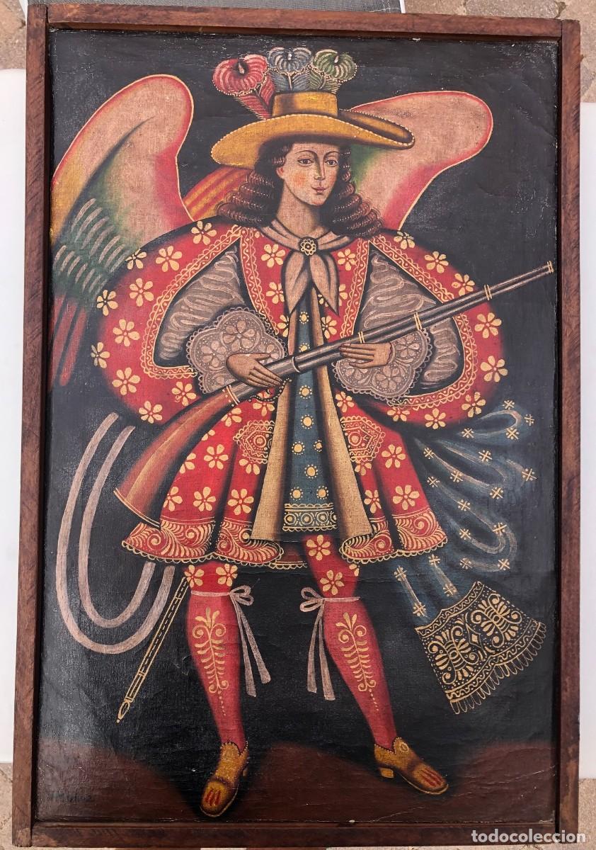 Art: Cuadro &Oacute;leo Escuela Cuzque&ntilde;a.