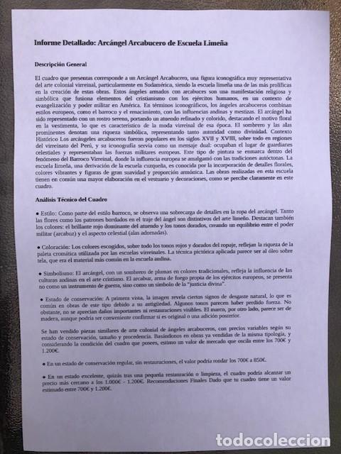 Arte: Cuadro &Oacute;leo Escuela Cuzque&ntilde;a. - Foto 4