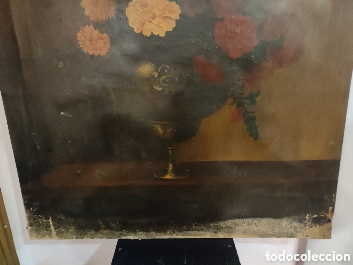 Arte: Bodeg&oacute;n de flores con jarr&oacute;n - Foto 2