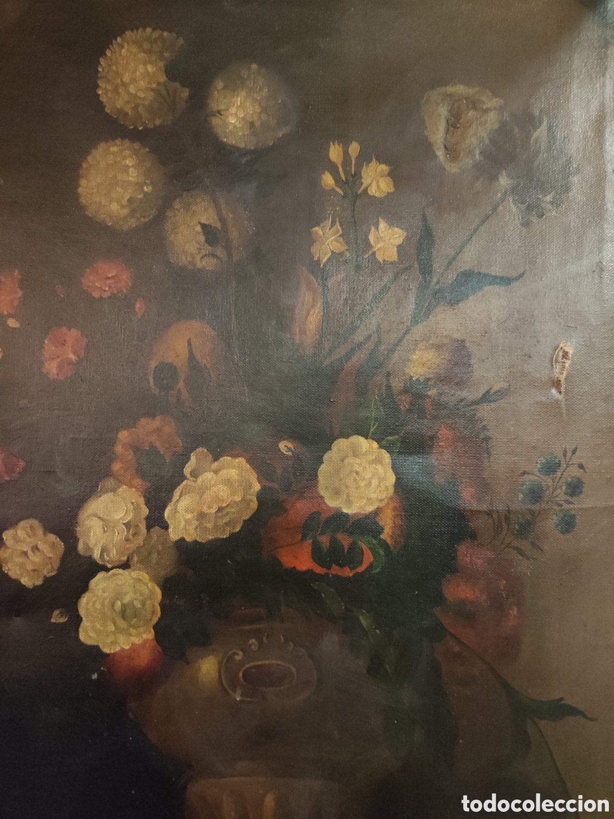 Arte: Bodeg&oacute;n de flores con jarr&oacute;n - Foto 3