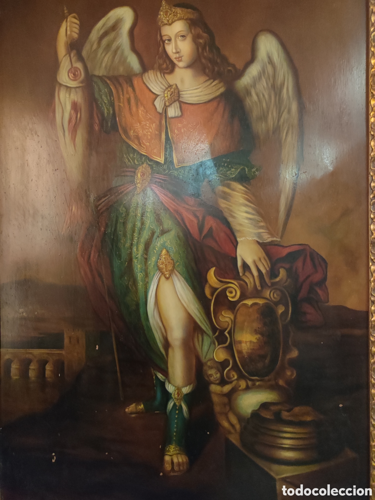 Arte: &Oacute;leo sobre cobre San Rafael - Foto 2