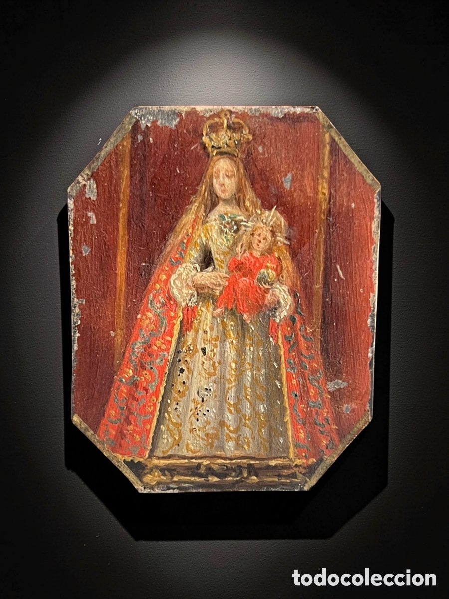 Arte: VIRGEN CON NI&Ntilde;O Y CRISTO CRUCIFICADO CON &Aacute;NGELES (SIGLO XVIII)