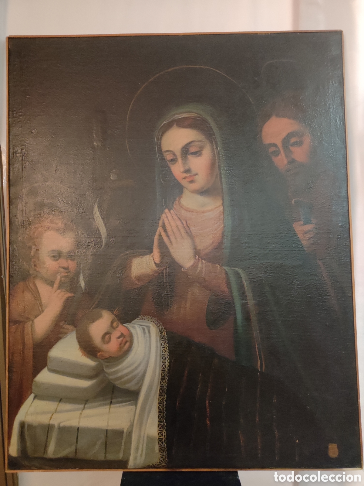 Arte: &Oacute;leo sobre lienzo siglo XVII Cuzco